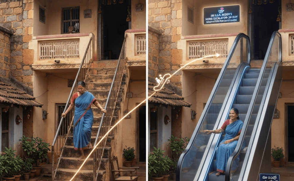 Farmer Builds Home Escalator to Ease Wife's Knee Pain