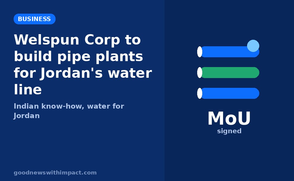 Welspun Corp to build pipe plants for Jordan's water line