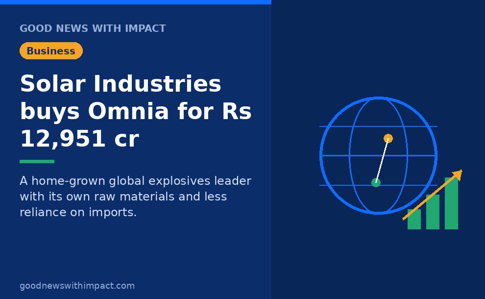 Solar Industries buys South Africa's Omnia for ₹12,951 cr