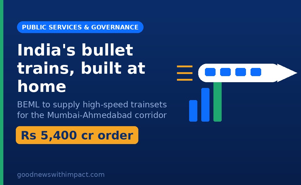 BEML wins ₹5,400 crore order to build India's bullet trains