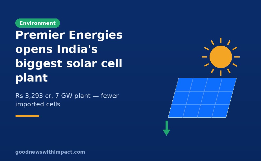 Premier Energies opens India's largest solar cell plant
