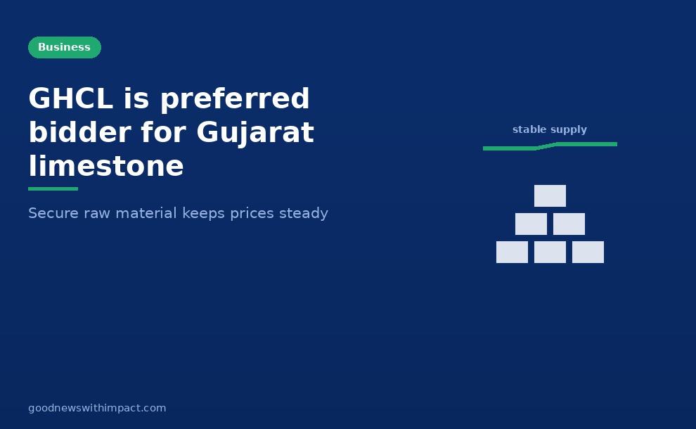 GHCL named preferred bidder for Gujarat limestone block