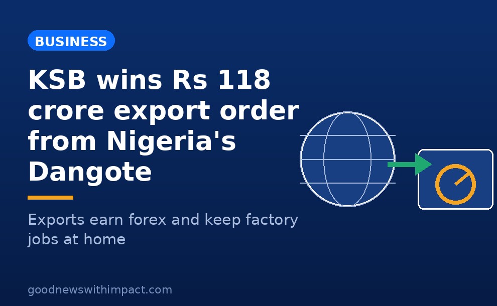 KSB wins ₹118 crore export order from Nigeria's Dangote