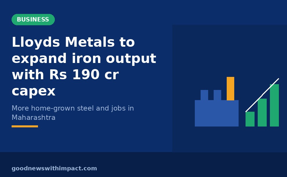 Lloyds Metals to expand iron output with Rs 190 cr capex